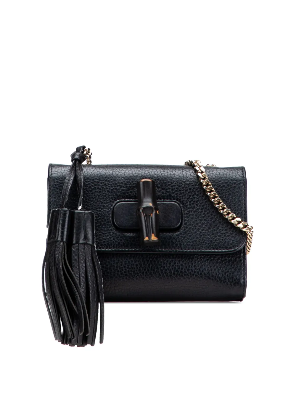 Gucci Pre-Owned 2000-2015 スモール レザー ミス バンブー ショルダーバッグ - ブラック Gucci Pre-Owned 2000-2015 スモール レザー ミス バンブー ショルダーバッグ - ブラック