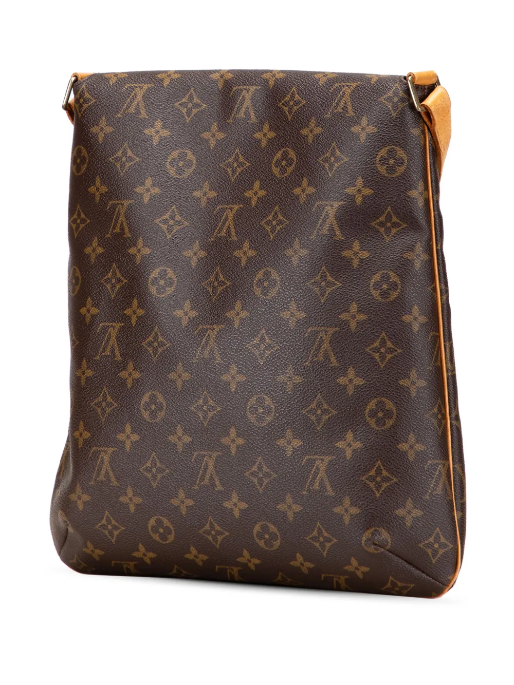 Pre-owned Louis Vuitton 2001 Monogram Musette Salsa Gm Crossbody Bag In Brown
