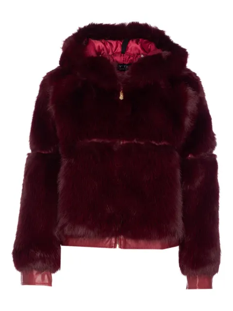 V°73 faux-fur hooded jacket