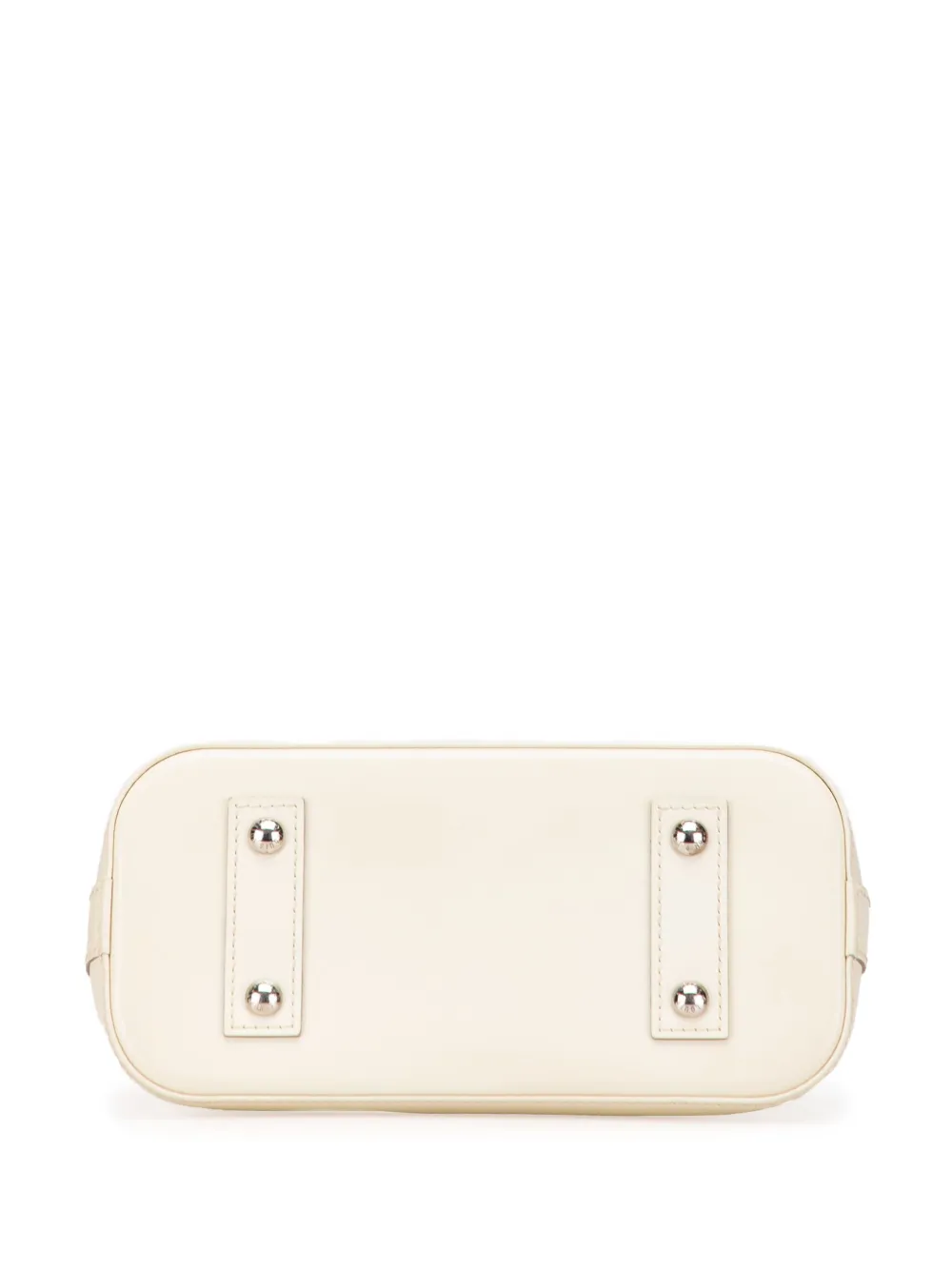 Pre-owned Louis Vuitton 2013 Epi Alma Bb Satchel In White