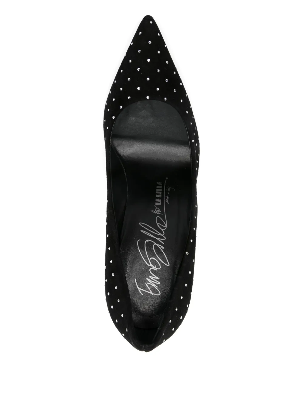 Le Silla 120mm suede crystal-embellished pumps Black