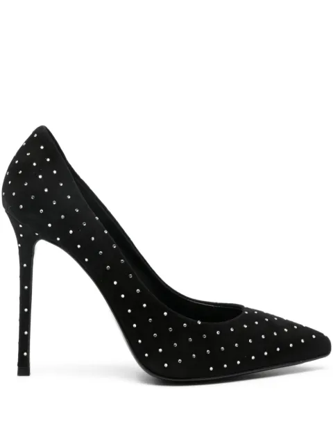 Le Silla 120mm suede crystal-embellished pumps