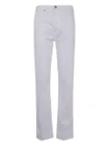 FRAME pressed-crease jeans - White