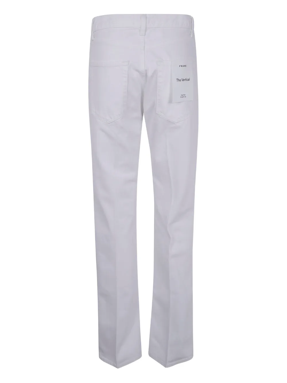 Frame High-waisted Straight-leg Jeans In White