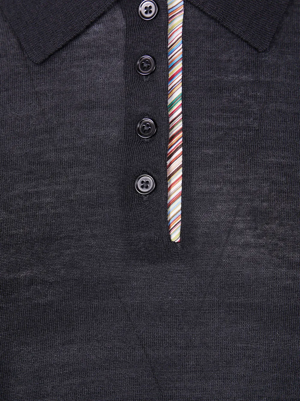 Paul Smith Short-sleeve Buttoned Polo Shirt In Blue