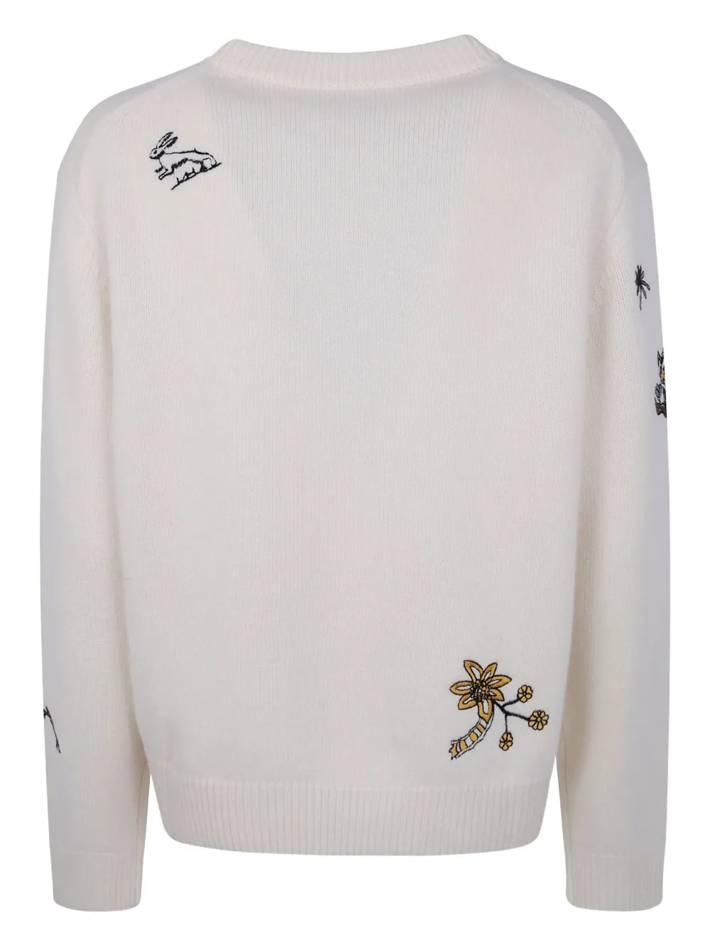 Paul Smith Embroidered Floral Fauna Jumper In Multi