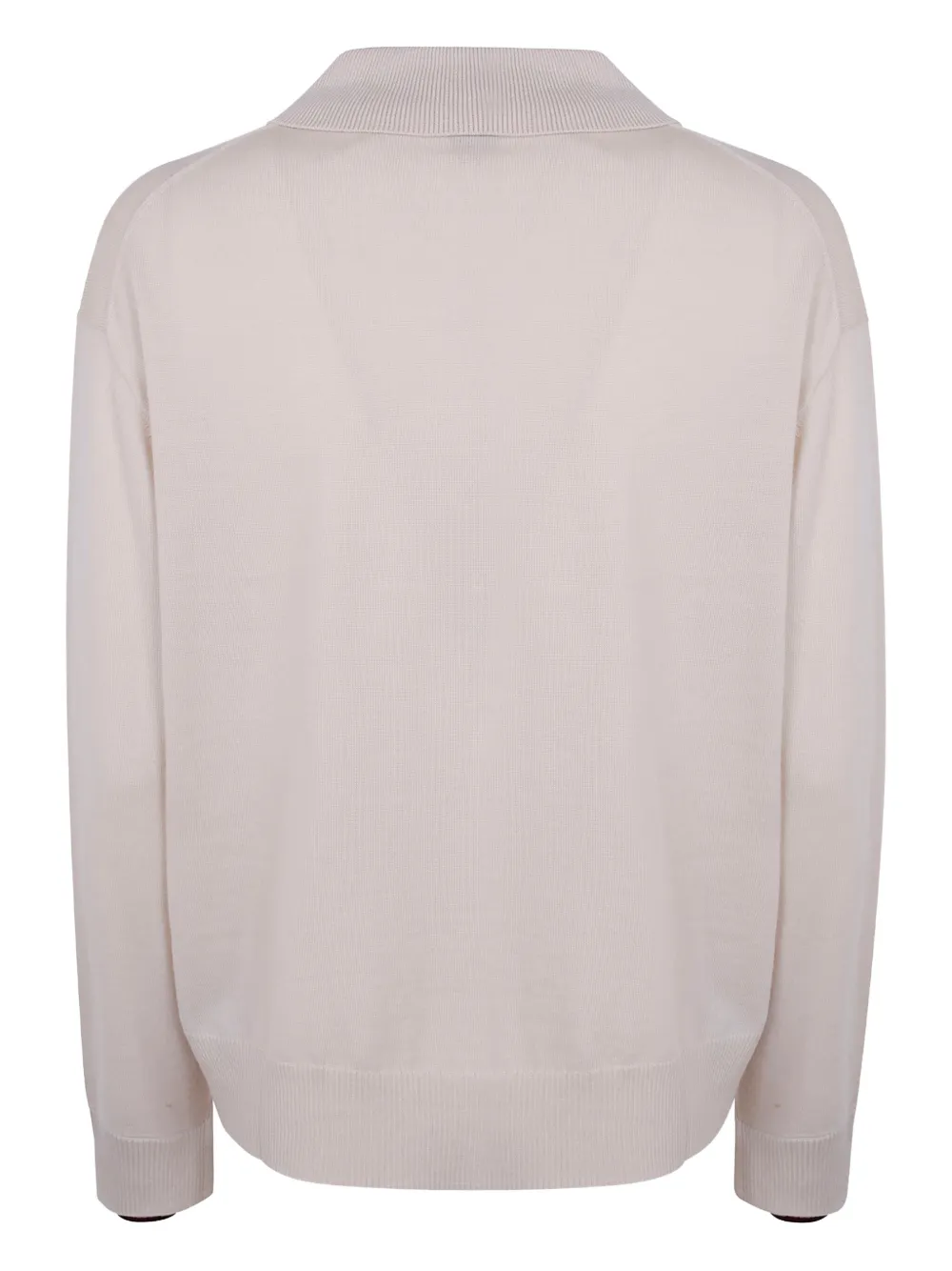 Paul Smith Polo-collar Wool Sweaters In Neutral