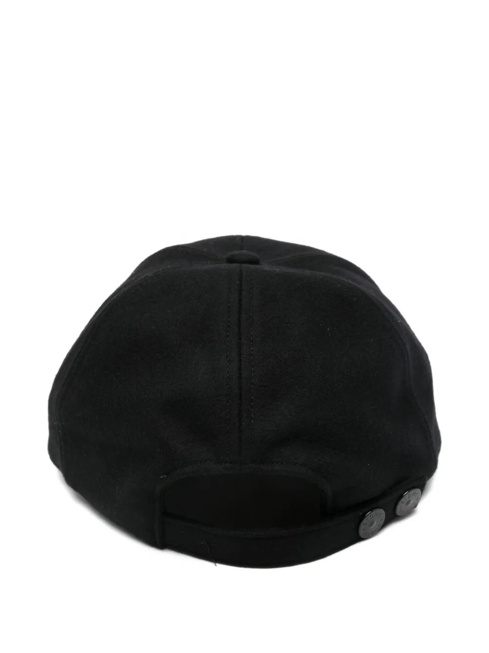 Stone Island logo-plaque baseball cap hat - Zwart