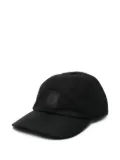 Stone Island logo-plaque baseball cap hat - Black