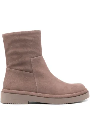 GIABORGHINI Ankle Leather Boots | Neutrals | FARFETCH CA