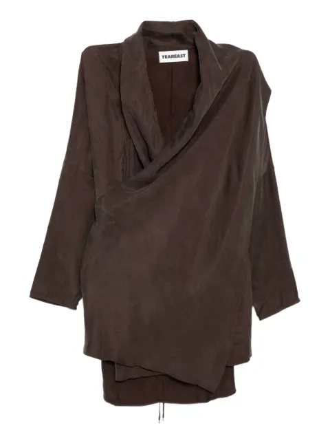 YEAREAST asymmetric wrap blouse 