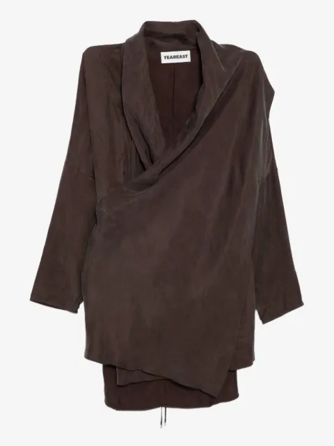 YEAREAST asymmetric wrap blouse 