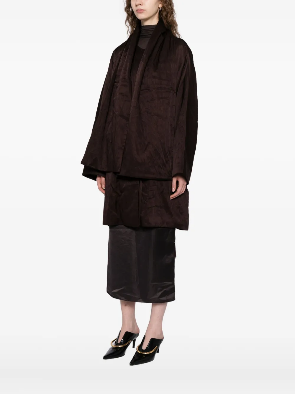 Yeareast Padded Coat In Brown
