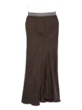 YEAREAST bias-cut skirt - Brown