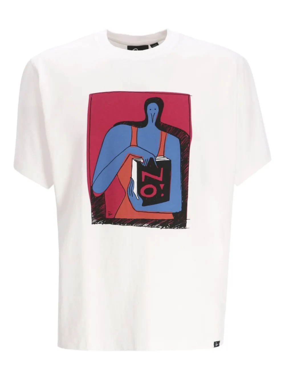 BY PARRA graphic print cotton T-shirt | White | Image 1