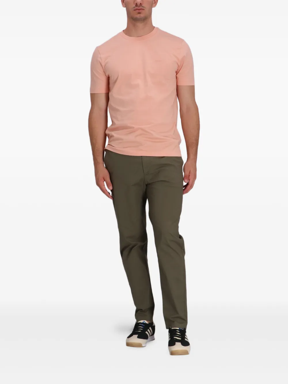 BOSS logo-embroidered cotton T-shirt | T-Shirts | Image 2