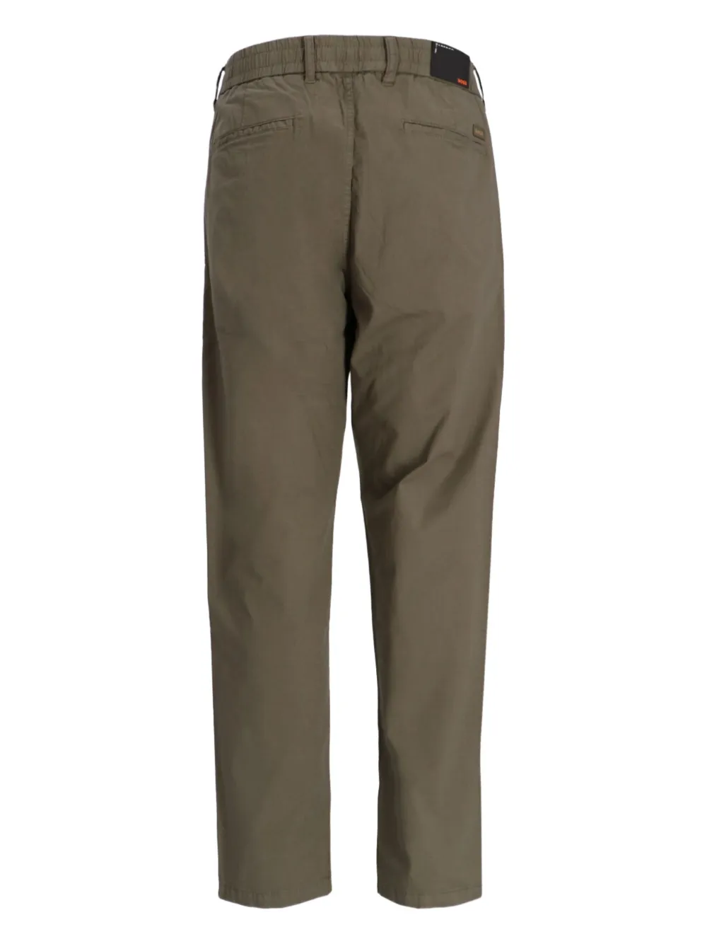 BOSS Straight broek Groen