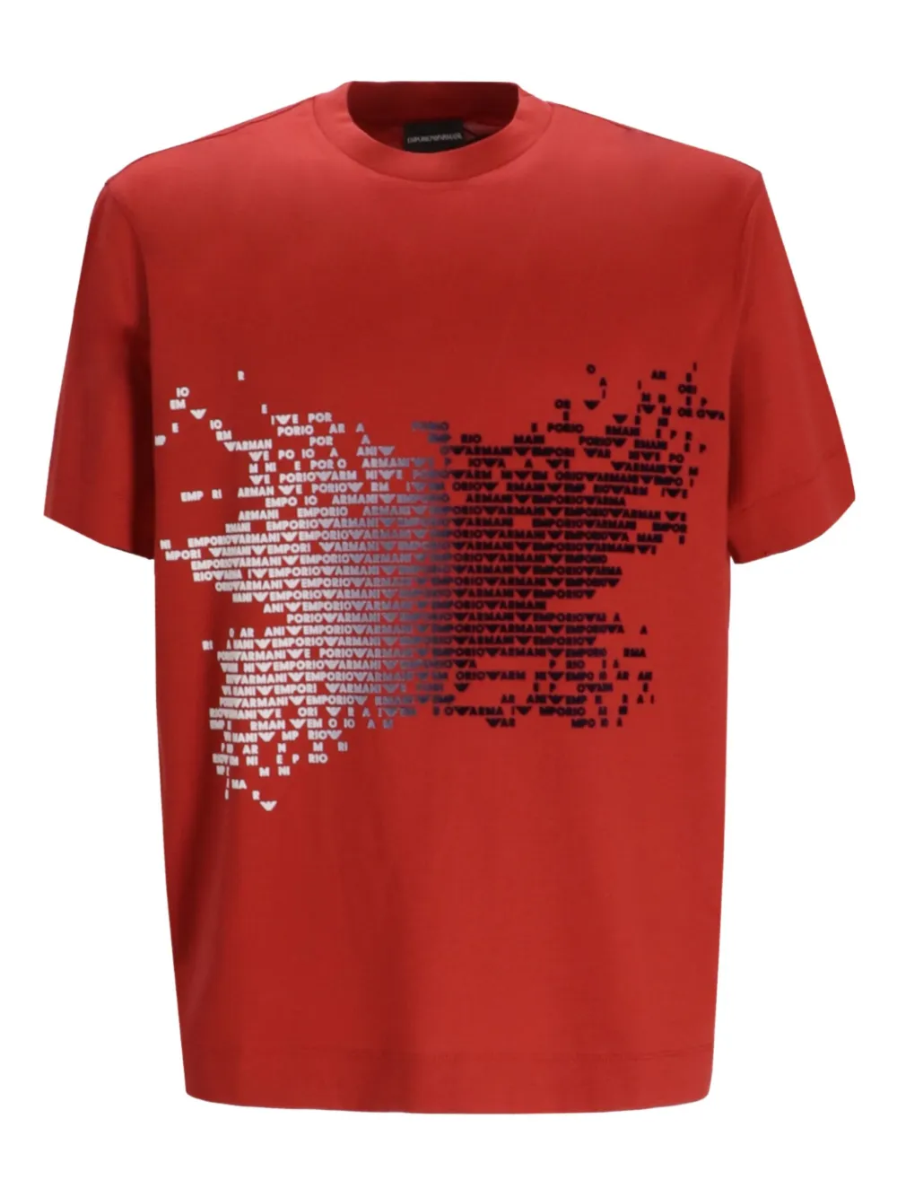 Emporio Armani T-shirt met grafische print Rood