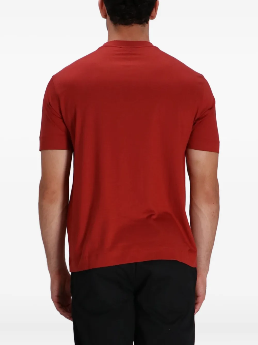 Emporio Armani T-shirt met grafische print Rood
