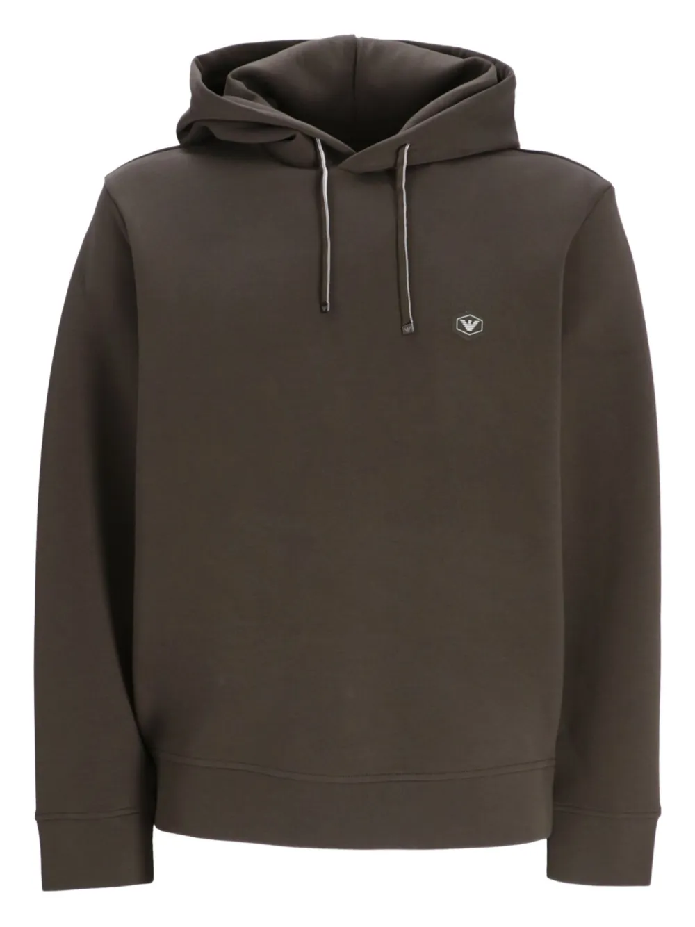 Emporio Armani logo-plaque hoodie | Green | Image 1