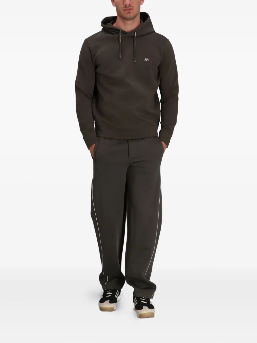 Emporio Armani logo-plaque hoodie | Hoodies | Image 2