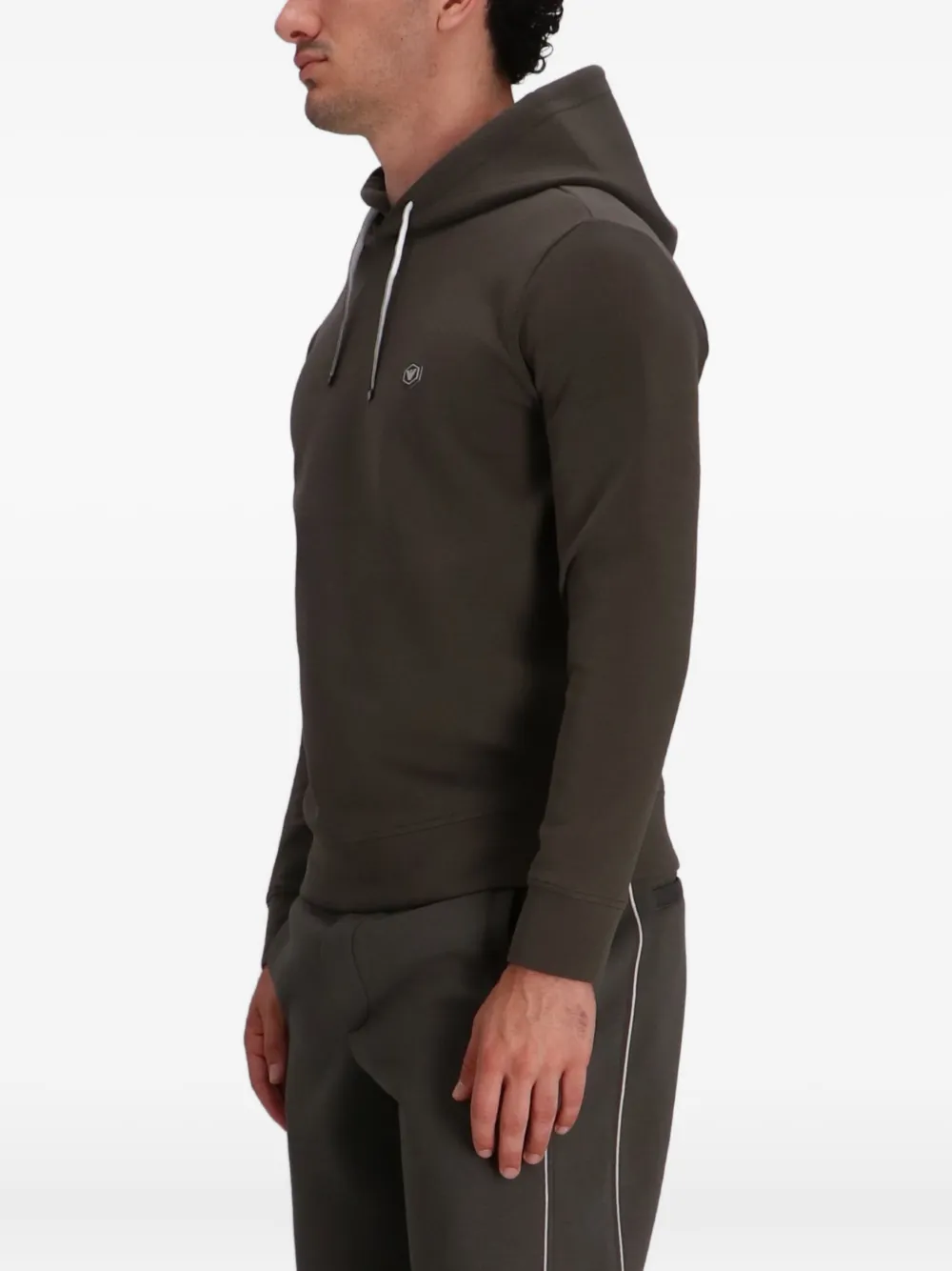 Emporio Armani Hoodie met logoplakkaat Groen