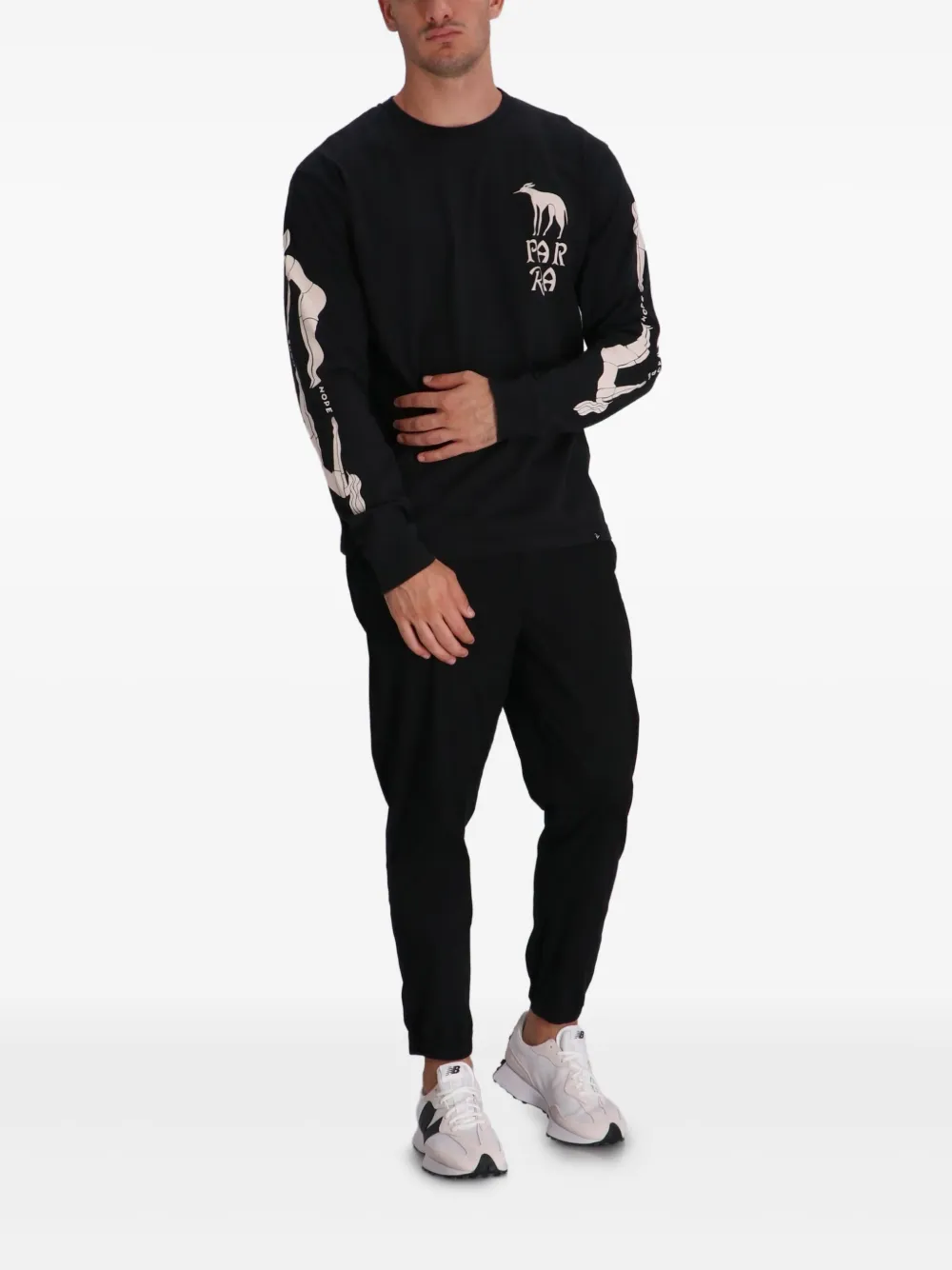 BY PARRA T-shirt met print - Zwart
