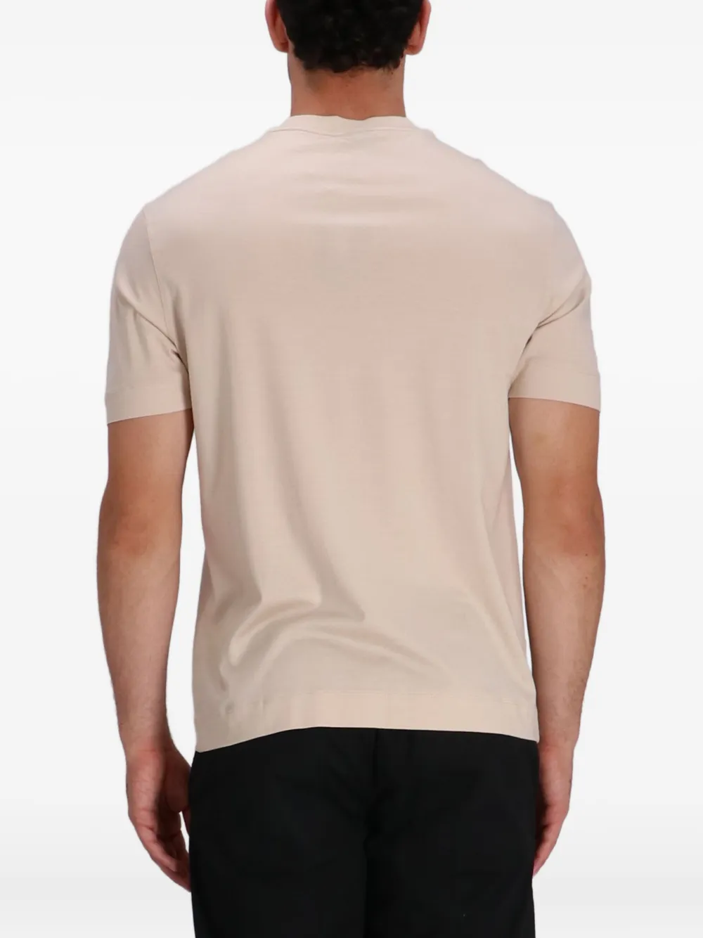 Emporio Armani T-shirt met logoprint Beige