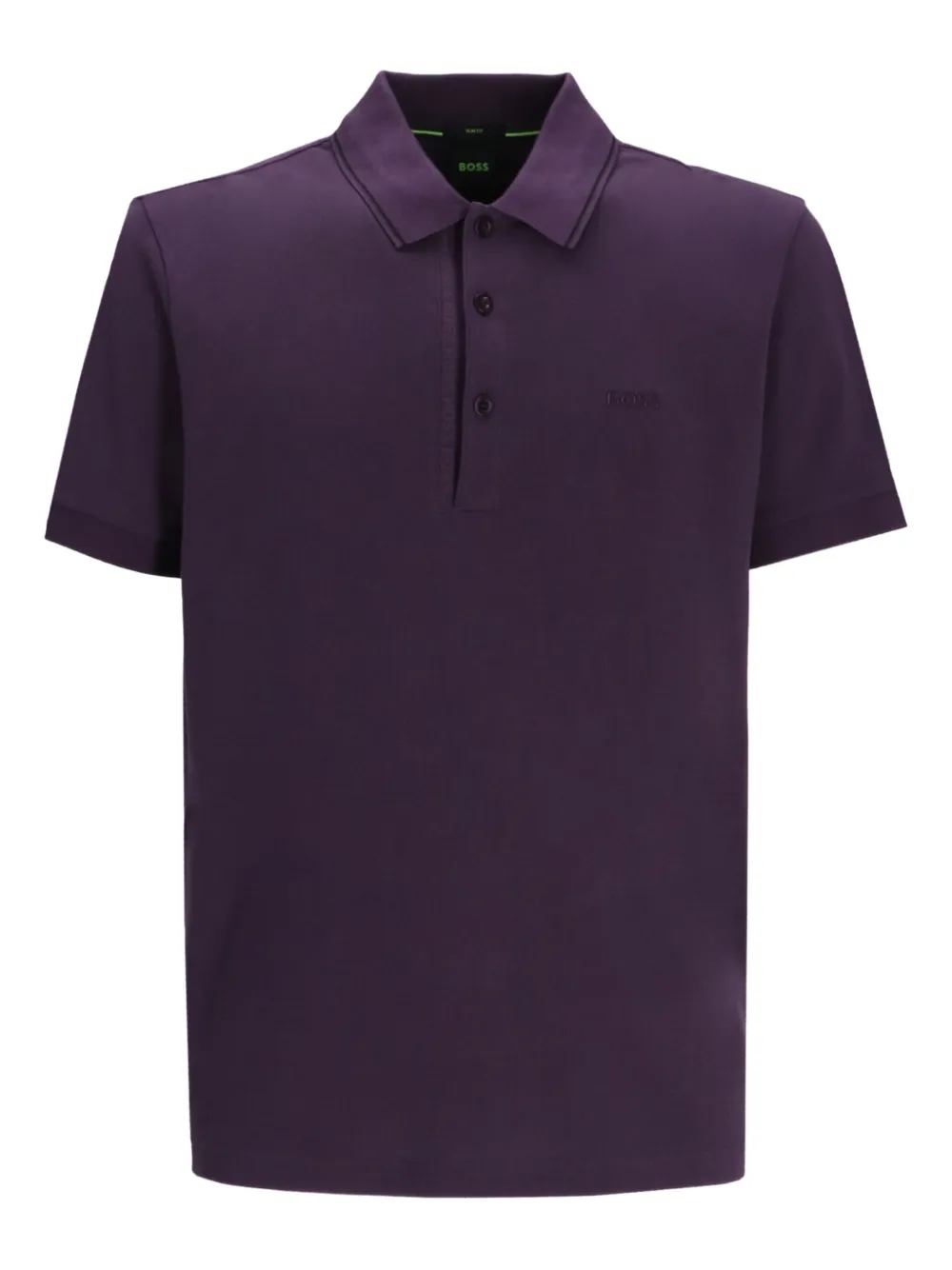 BOSS Poloshirt mit Logo-Stickerei - Violett