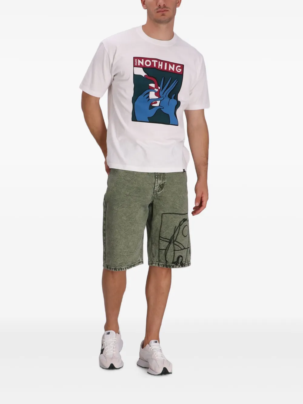 BY PARRA graphic-print T-shirt - Wit