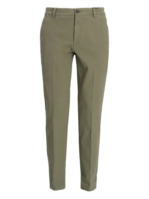 BOSS cotton blend straight-leg trousers