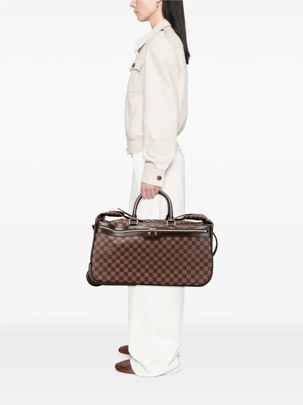 Louis Vuitton Pre-Owned 2010 Damier Ebene Eole 50 travel bag | Pre-Owned | Image 2