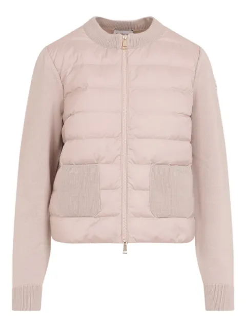 Moncler جاكيت مبطن بجزء صوف