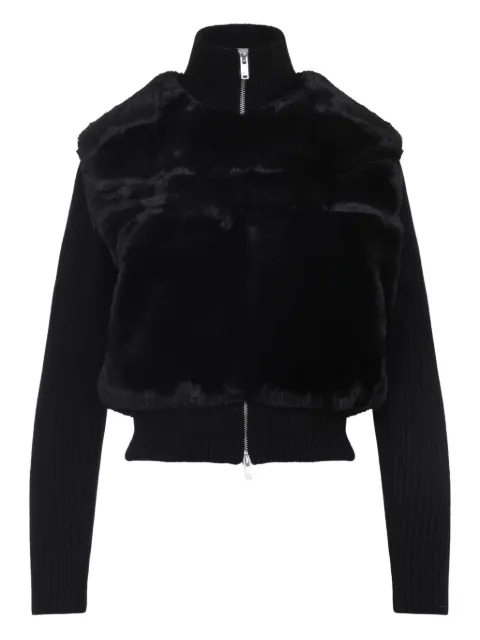 Moose Knuckles high-neck ribbed jacket 