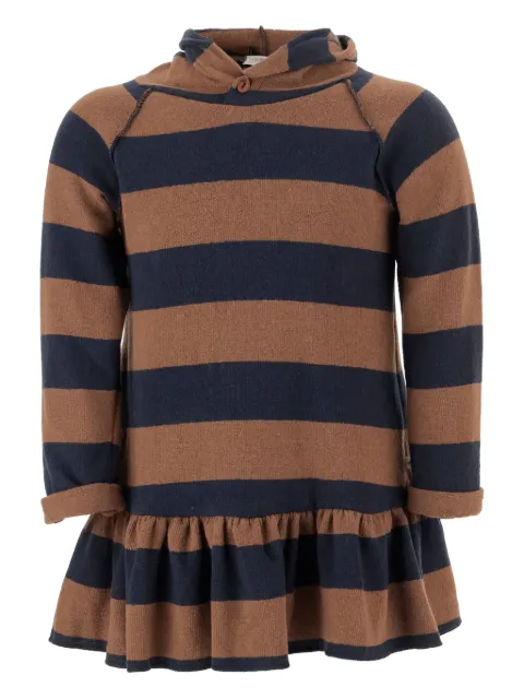 1+ In The Family hooded striped dress