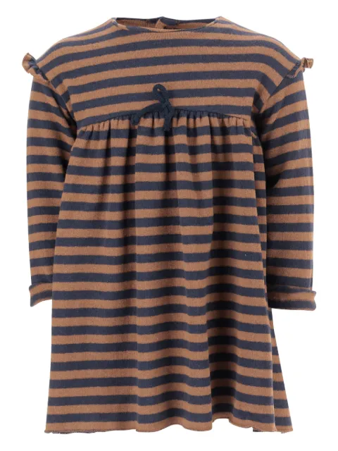 1+ In The Family striped ruffled-trim dress