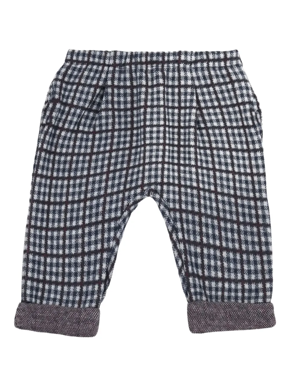 1+ In The Family checked elastic-waistband trousers | Chinos | Image 2