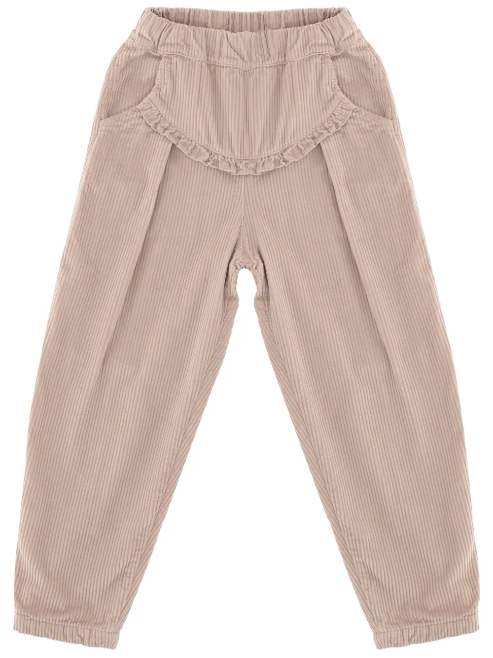 1+ In The Family Ruffle-detail Corduroy Trousers In Pink