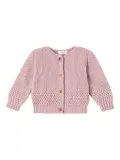 1+ In The Family knitted button cardigan - Light and natural