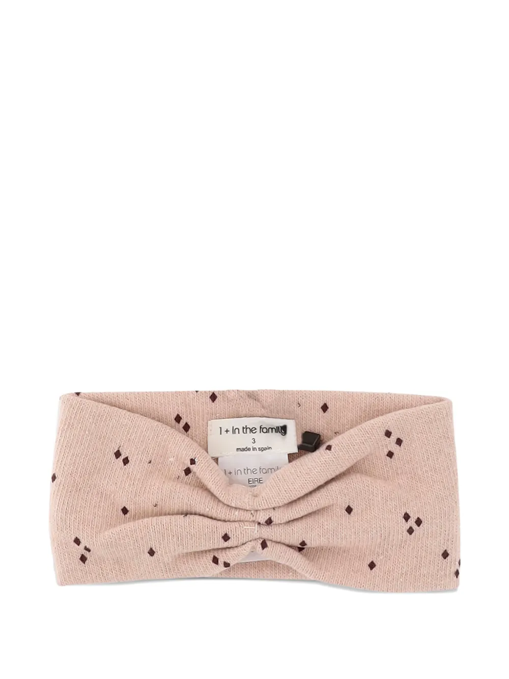 1+ In The Family diamond-pattern headband | Pink | Image 1