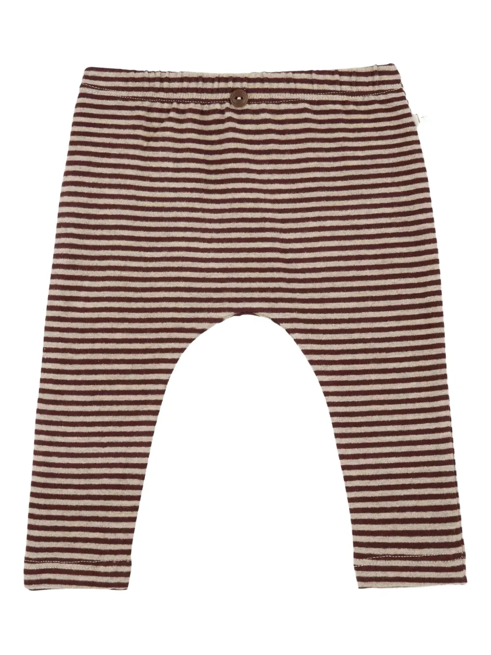 1+ In The Family striped-pattern elastic-waistband leggings | Brown | Image 1