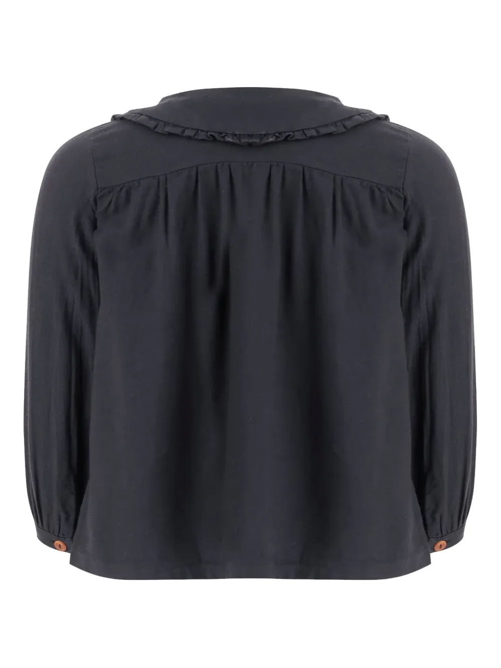 1+ In The Family ruffled-collar button-down dress | Girls Casual Dresses | Image 2