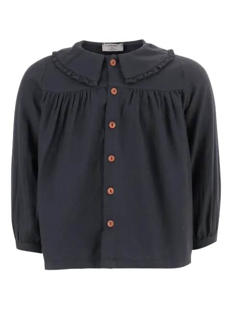 1+ In The Family ruffled-collar button-down dress