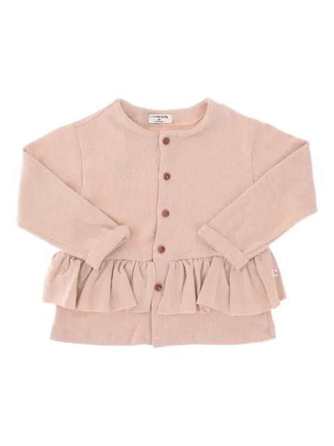 1+ In The Family button-front ruffled-detail cardigan