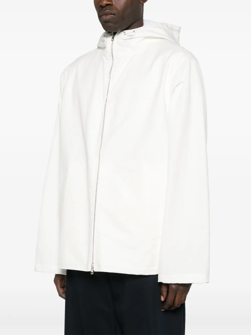 Gucci Jack met capuchon en Web-print Wit