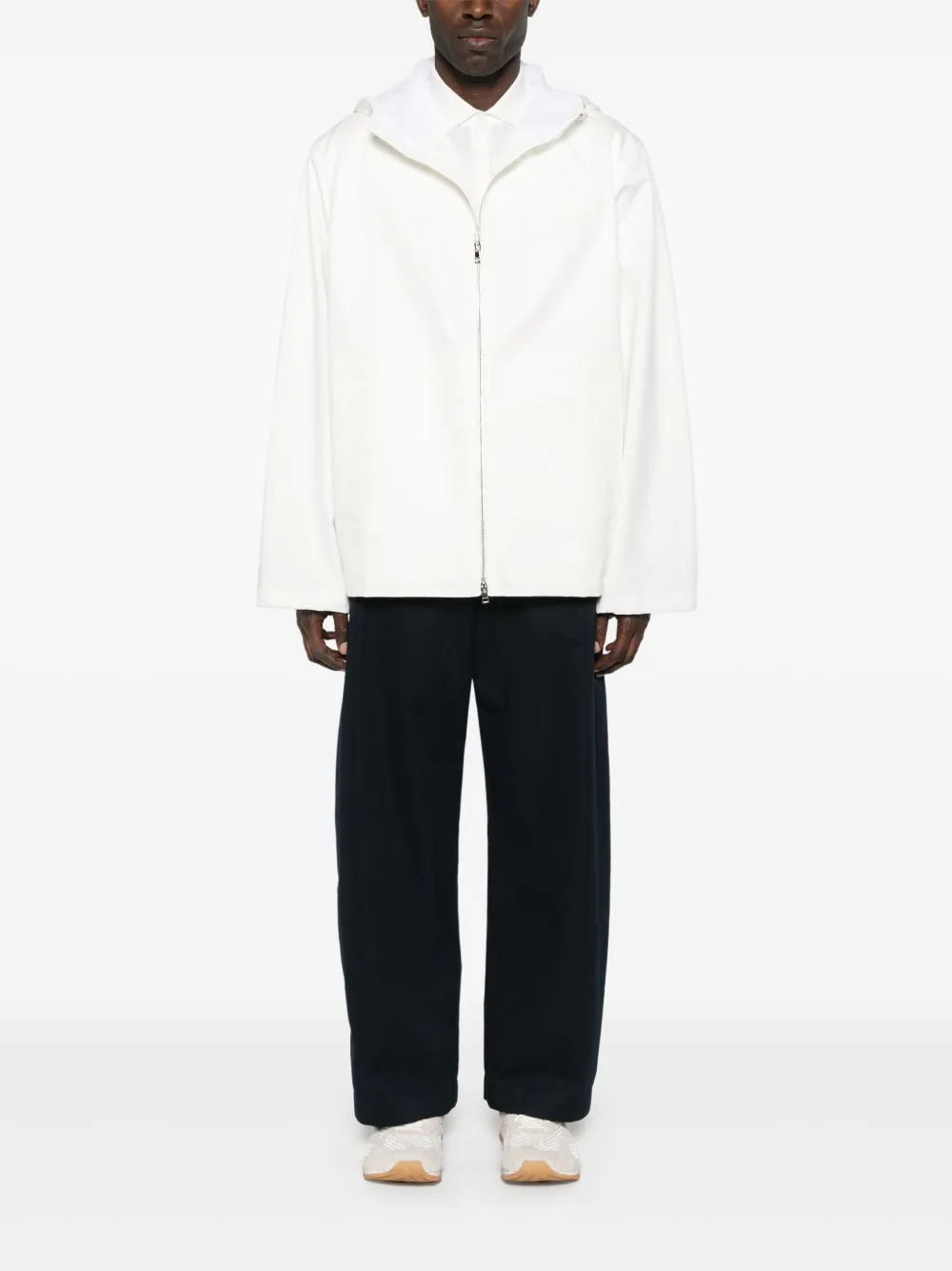 Gucci Jack met capuchon en Web-print Wit