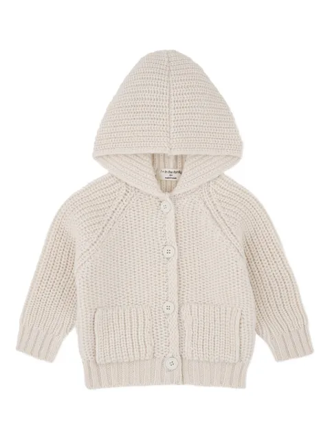 1+ In The Family hooded cardigan