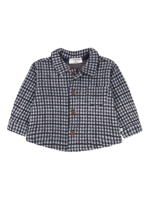 1+ In The Family checked elbow-patch shirt