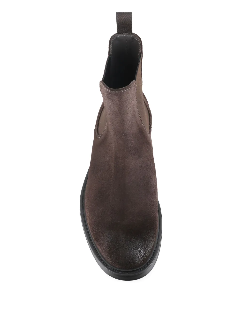 Green George elastic-panel suede boots Brown