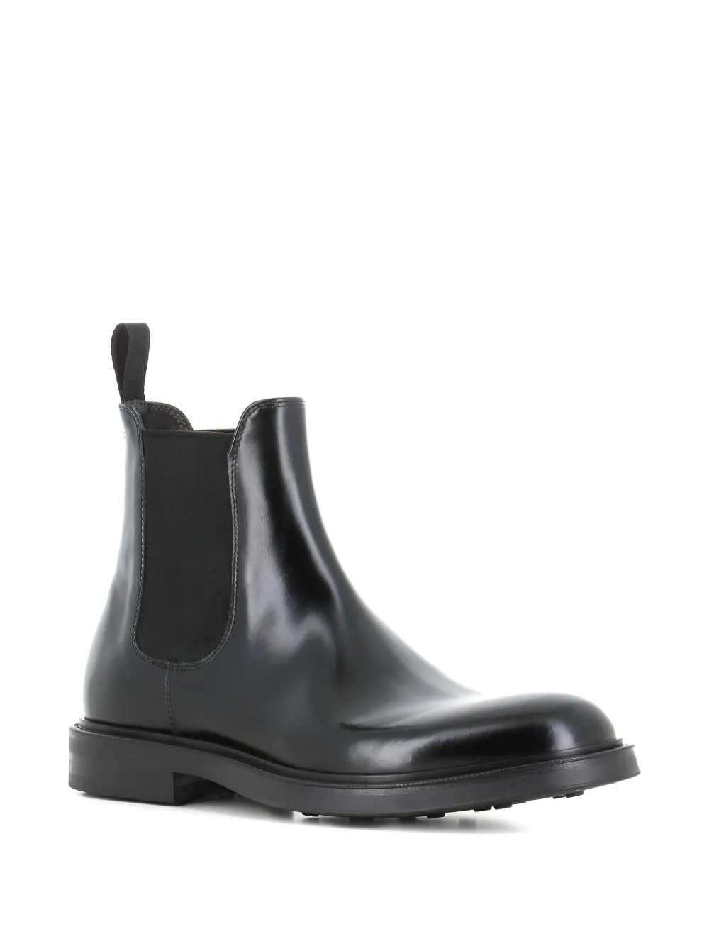 Green George elastic-panel leather boots Blue